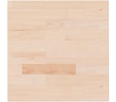 Tablero de mesa cuadrada madera de roble sin tratar 40x40x4 cm