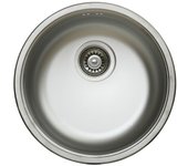 Fregadero de cocina empotrado de acero inoxidable diam. 43,5 cm