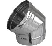 Codo de acero de 45° para humos diam. 220