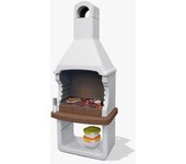 Barbacoa brioni en cemanto 88 cm x 58 cm x 217,3 cm