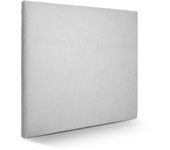 Cabecero liso tela cabecero de cama tapizado para camas de 90 y 105 (115 x 120 cm) tela gris plata sueños zzz