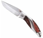Navaja de bolsillo con mango de acero inoxidable/madera 20,0 cm ausonia