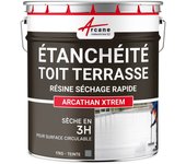 Resina para impermeabilización de techos planos y terrazas - 17 kg (hasta 11 m² en 2 capas) ral 7001 - gris plata - arcane industries