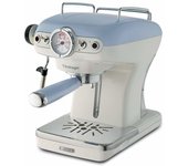 Cafetera espresso independiente ariete 1389, 0,9 l, azul y blanca