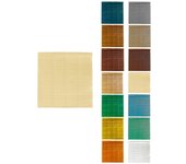 Persiana de madera alicantina con polea metálica - estor enrollable para ventanas, puertas, salón | 117 x 235 cm (marfil (pintada))