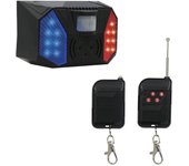 Alarma sonora y luminosa, sensor de infrarrojos inalámbrico alimentado por energía solar para granjas, jardines, fábricas de té, almacenes, etc.