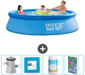 Paquete de piscina - intex - alrededor - 305x305x76 cm + accesorios cb130