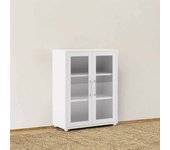 Aparador laureen, bufé de salón, aparador de salón, despensa de cocina, 89x40 h113 cm, blanco