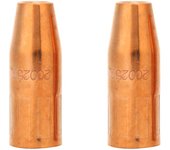 Boquilla de pistola de soldar mig, 2 uds., 200258 1/2 pulgadas, para pistola miller m25/m40 hobart mig