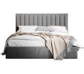 Cama comfidream 179, doble, gris, 180x200, tapiz, somieres, 191x212x105cm