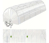 2 en 1 túnel de invernadero, mini invernaderos, túnel de jardín con arcos, antinsectos, película para canal de plantación, 300 x 45 cm