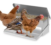 Comedero automatico con pedal 5kg gran capacidad para granja, gallinero