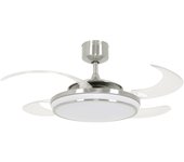 Ventilador de techo fanaway evo 1 en cromo cepillado
