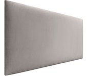 Dhome cabecero de terciopelo liso alta gama moderno cabezal tapizado cama lujo dormitorio acolchado (beige, 105x60cm)