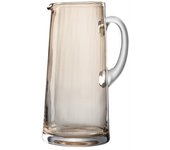 Carafe con líneas en vidrio ámbar h25cm