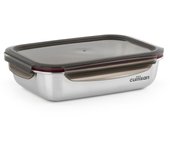 Cuitisan flora - recipiente rectangular de 1.9l en acero inoxidable apto microondas