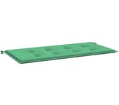 Cojín de banco de jardín tela oxford verde 120x50x3 cm
