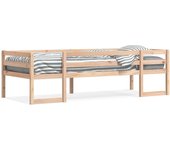 Estructura de cama infantil 90x190 cm madera maciza de pino