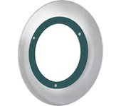 Lumicom | icaro lámpara de techo, led integrado, 30w, 4000k, metal/vaso, azul mediterráneo, d.55cm