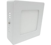 Plafón led 6w cuadrado - blanco neutro 4000k - 5500k - silumen