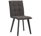 Silla miller tela negro gris oscuro