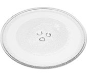 Vhbw placa de microondas compatible con neff hlawd23n0 microondas - plato giratorio con soporte en y, vidrio, 25,5 cm