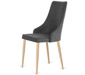 Pack de 4 sillas imperial gris oscuro, 94 cm (alto) 48 cm (ancho) 57 cm (fondo)