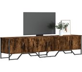 Maison exclusive - mueble de tv madera de ingeniería roble ahumado 180x34x41 cm