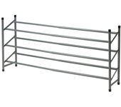 Wellhome zapatero extensible 3 baldas 23x61,5x50 cm de hierro