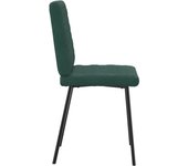 Pack 2 uds sillas de comedor | silla de cocina terciopelo verde oscuro cfw48775