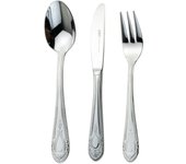 Cubiertos koln 1285: elegancia clásica en acero inoxidable. set de 18 piezas para 6 comensales. apto lavavajillas.