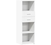 Aparador alto | aparador de comedor | armario de cocina madera de ingeniería blanco 40x42,5x124 cm cfw75752