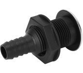 Conector de nailon para pasacascos de s de 3/4 de pulgada y 20 mm con ajuste giratorio para popa de s, pozos para peces, hieleras y yates