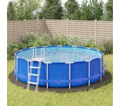 Cobertor de piscina gris claro?geotextil de poliéster de 550 cm