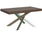 Mesa extensible 90x160/420 cm volantis nogal estructura multicolor 4/a