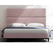 Cabecero cama duo largo tapizado tejido antimanchas rosa palo 105*125