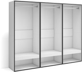 Amueblate online, vestidor abierto, ropa, zapatos, complementos, 180x145x35 cm, dormitorio, habitación, armario, perchero, blanco