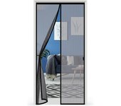 Mosquitera para puerta y ventana de 80 x 210 cm, cierre automático, malla ultrafina, antimosquitos y antipolvo.