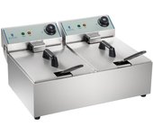 Freidora eléctrica - 2 x 10 l - eco