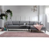 Sofá cama rinconera nordic derecho l3+chl gris oscuro