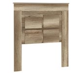 Cabecero nórdico de 110 (ancho) x 120 (alto) x 3,8 (fondo) cm | práctico y elegante | fácil de montar, color cañón (para cama de 135-140 o 160)