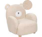 Beliani sillón infantil oso beige boo