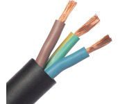 Cable eléctrico h07rn-f lexman - 3 x 2.5 mm² - 750 v - 5 m - ⌀ 11 mm - negro