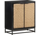 Aparador | aparador de comedor | armario de cocina de madera maciza de mango 60x35x70 cm cfw57782