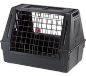Transportín para perros de coche atlas car 80 scenic con ganchos de seguridad excelente ventilación