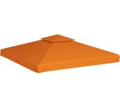 Cubierta de repuesto de cenador naranja 310 g/m2 3x3 m