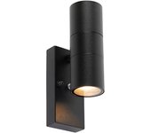 Aplique negro crepuscular ip44 - duo