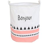 Cesta para la colada, cesta para la colada de gran capacidad, cesta de picnic plegable de lino impermeable con dibujos animados, caja de juguetes de