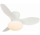 Ventilador dc tulip blanco led conectividad dimable control remoto akunadecor