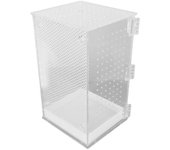 Tanque de terrario para reptiles, acrílico, tanque de hábitat transparente muy transparente